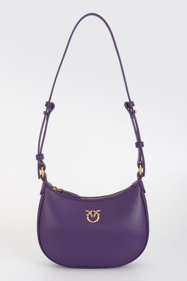 Baby Half Moon Leather Shoulder Bag — PINKO