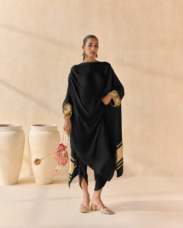 Noor Shwet Draped Set Co-ord Pant — 5 Elements