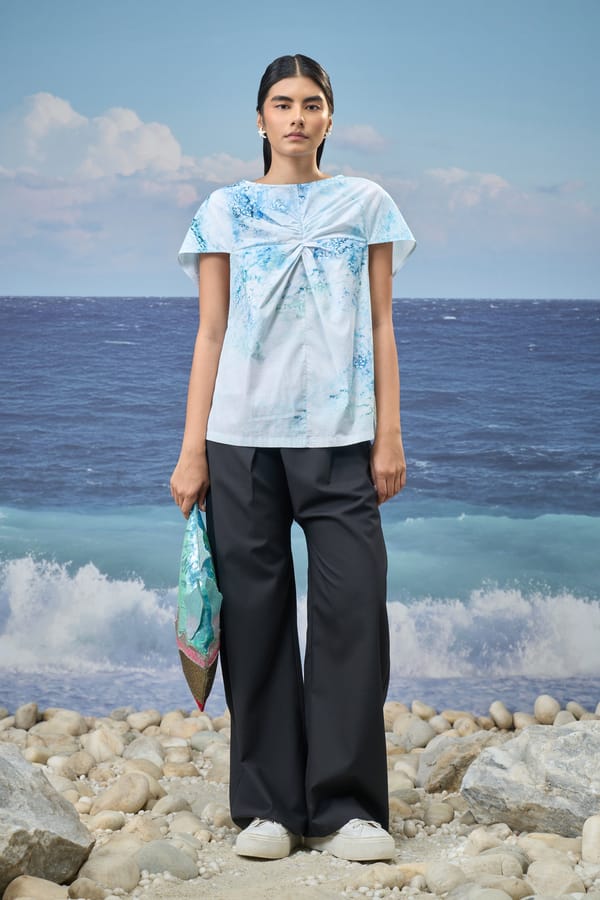 Relaxed-Fit Top Cotton Poplin — Genes Lecoanet Hemant