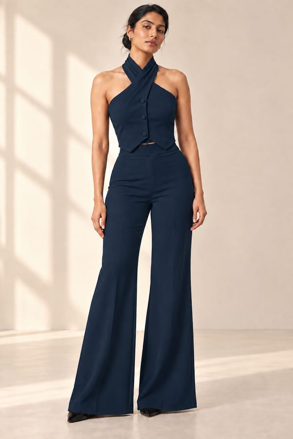 Halter Neck Vest - Regal (Navy) — Orthodox