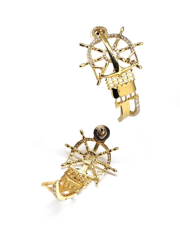 Anchor Key Half Hoops — GAURISH BESPOKE JEWELLERY
