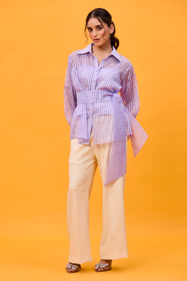 Collar Shirt Co-Ord Set — REVIKA AGGARWAL