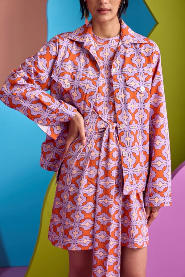 Trucker Jacket In Fractalica — CUIN