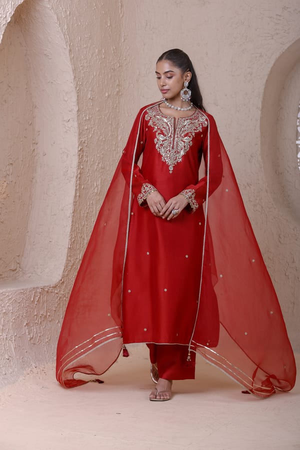 Rangrez Zari Kurta Set — LABEL NITI BOTHRA