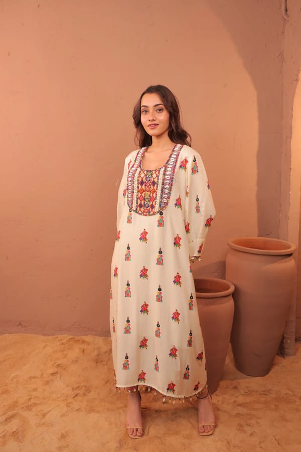 Albeli Dress — Surkh Syahi