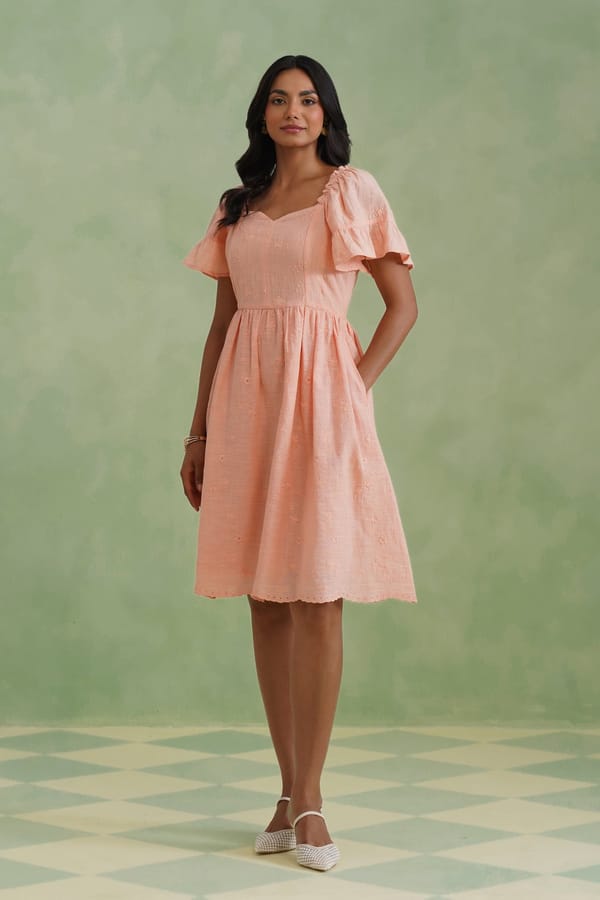 Embroidered Mini Dress — KORAH STITCH