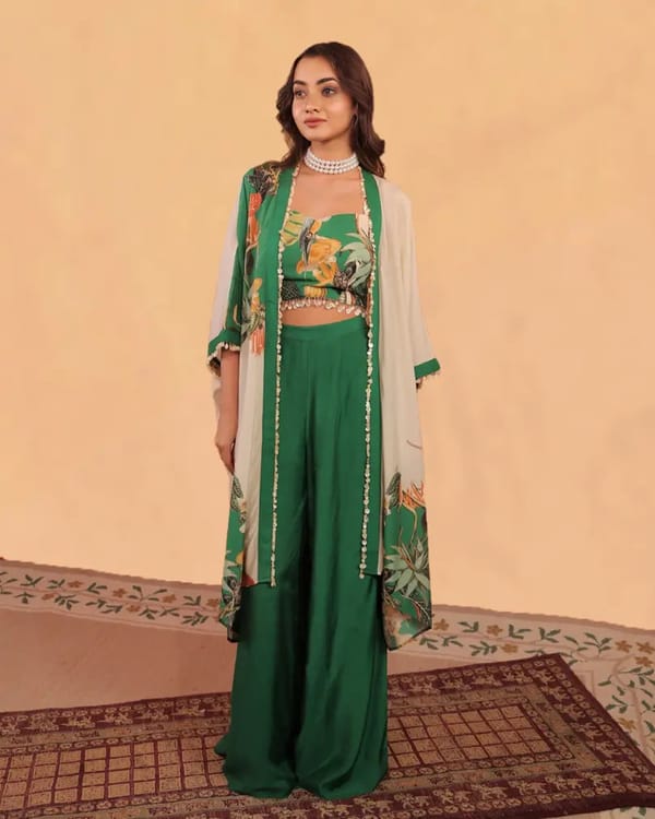 Kokum - Shrug Co-ord Set — Surkh Syahi