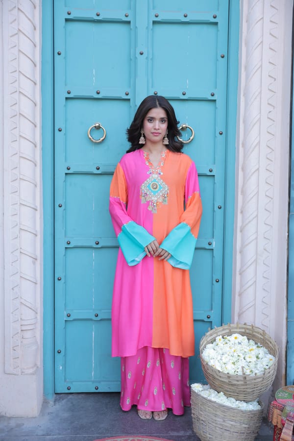 Banjara - A-Line Kurta Set — Surkh Syahi