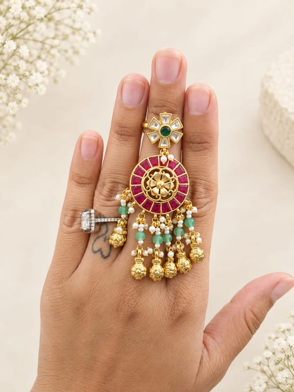 Mughal One Finger Ring — Avirasa Jewels