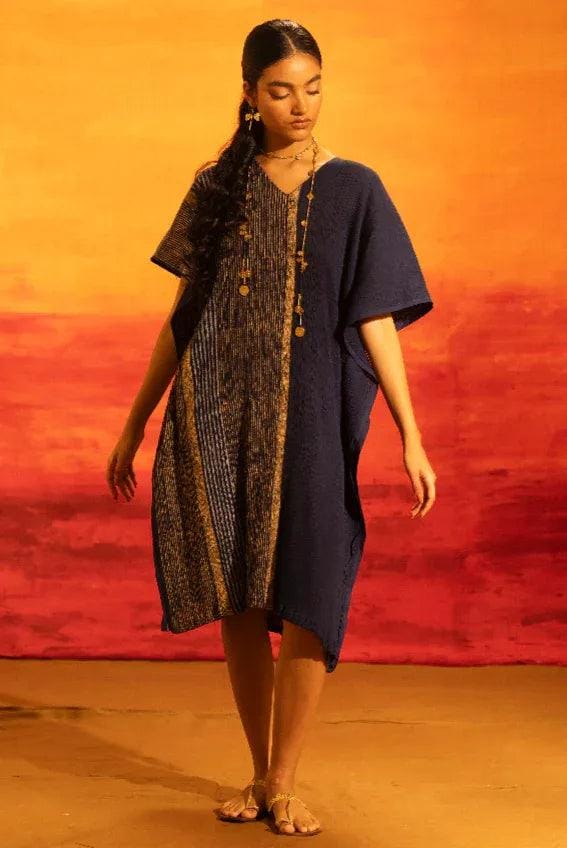 Illume Luma Navy Blue Kaftan — Banana Labs