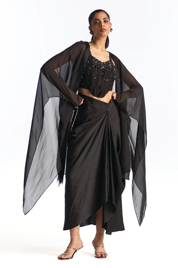 Blair Skirt Set With Cape — Our Love