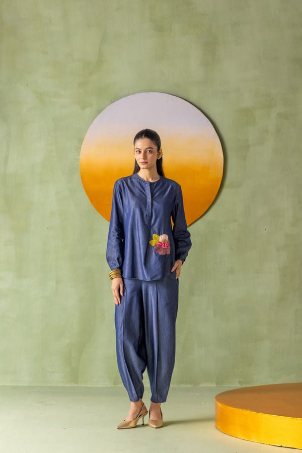 Olena Co-ord Pant Set Petalia — Eko Clothing