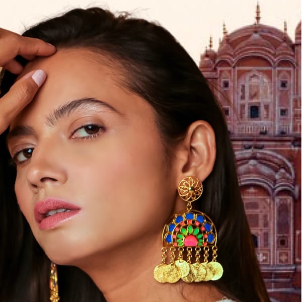 Jaipur Love Statement Earrings — Aditi Bhatt