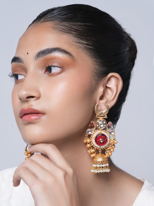 Long Designer Jhumki — Cao Jewellery