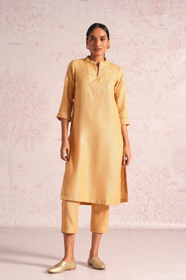 Shimmer Strings Kurta Set — Kaveri
