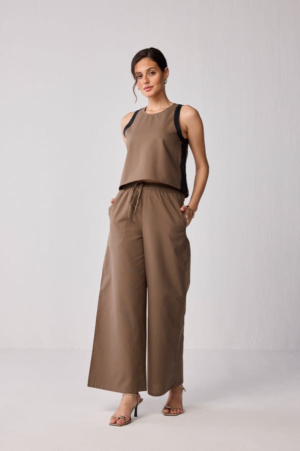 Wide-leg Drawstring Pants — REISTOR