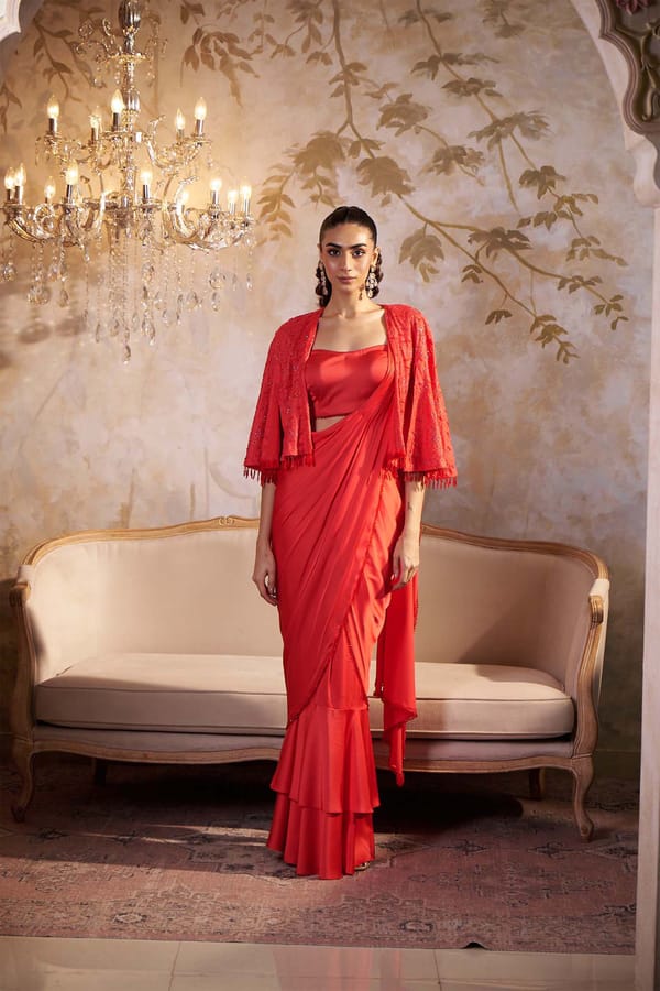 Adila Cape Saree — Sakshi G Chawla