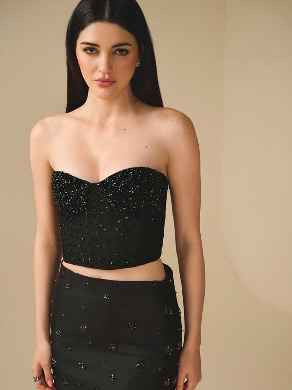 Noir Eclipse Corset — AUBURBAN