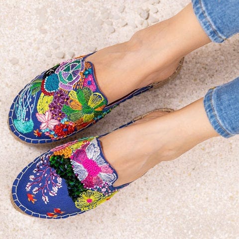 Fiji Espadrille Dhinchak Flat — PARI PARI