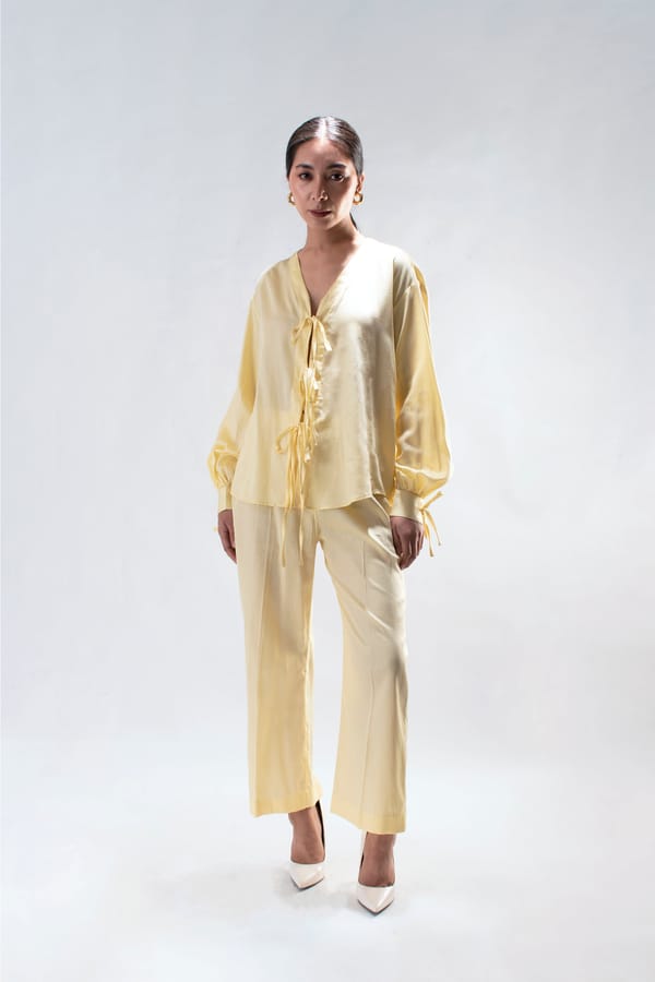Tie-Up Bishop Shirt — Studio MuGu