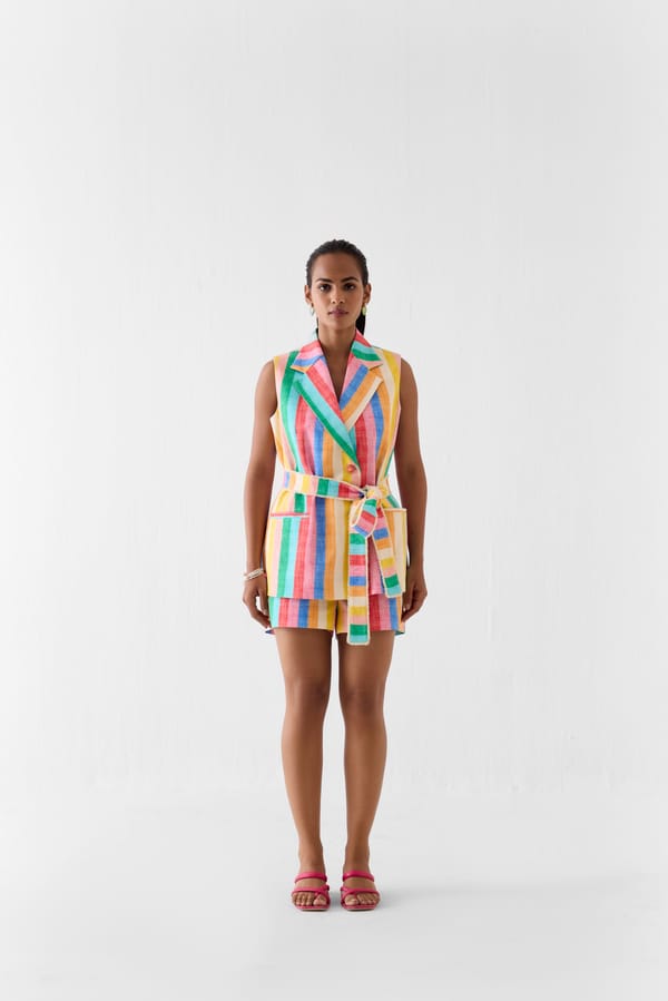Leher Blazer And Shorts Co-Ord — Studio Rigu