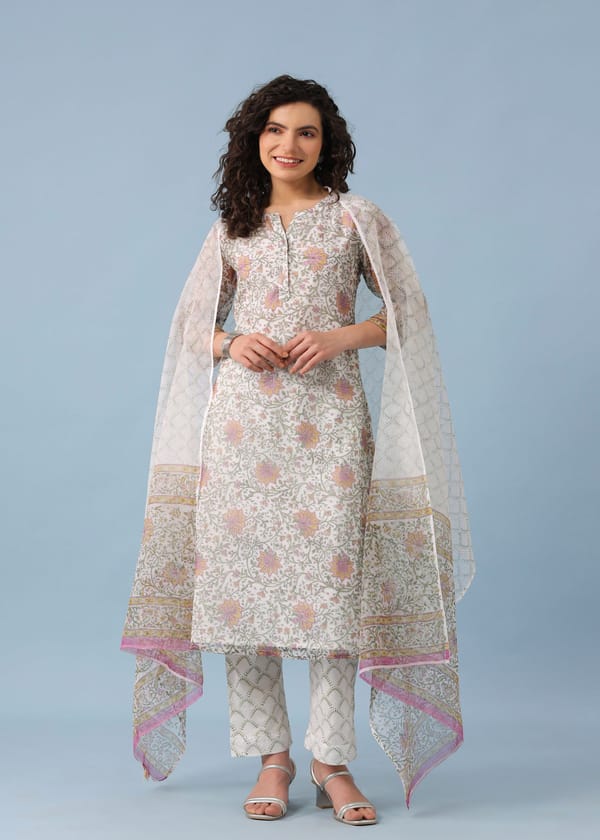 Maira Kota Doria Suit Set — Ratan Jaipur