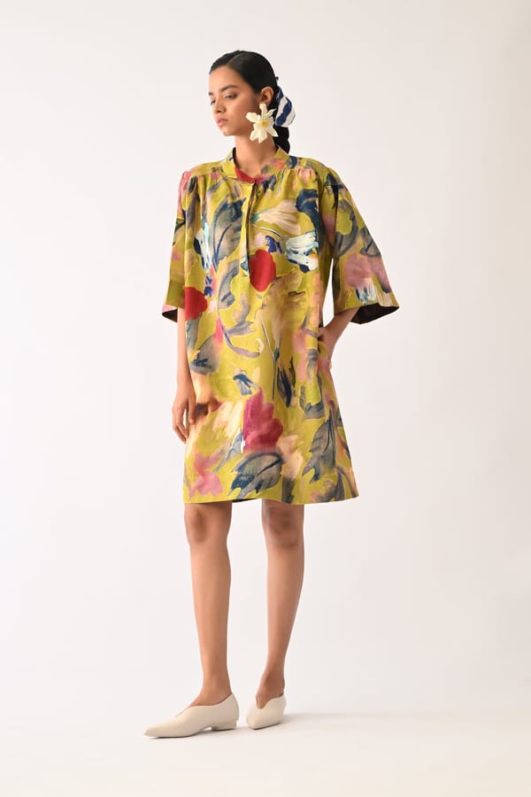 Liberty Olive Beach Dress — Ofrida