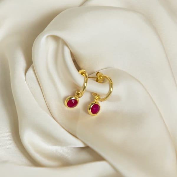 Mini Crimson Drops — Aura Fine Jewellery