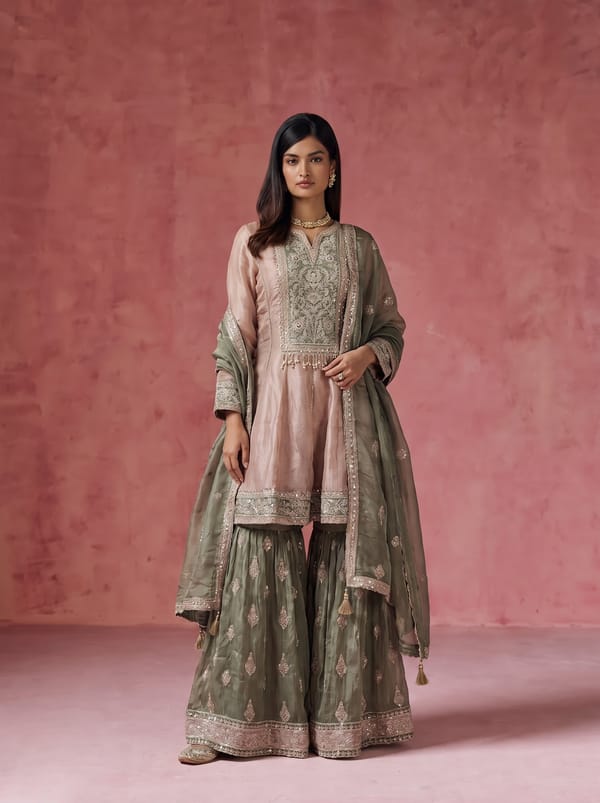Noora Gathered Kurta Set — KELAAYAH