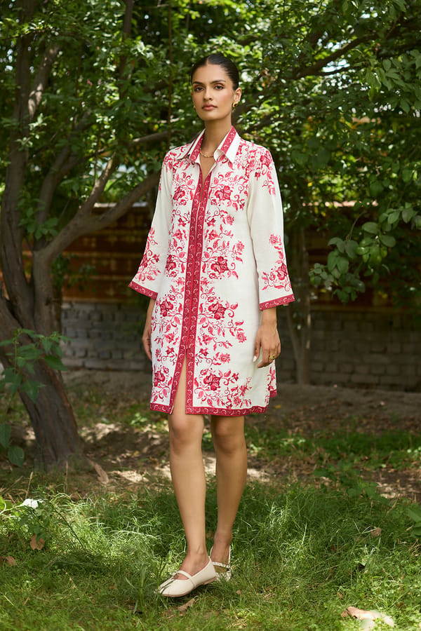 Capri Raspberry Red Dress — INCHING INDIA