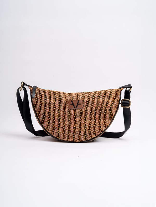 Rustic Brown moon Crossbody — Avake