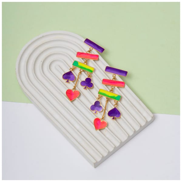 Teen Patti Earrings — Aditi Bhatt