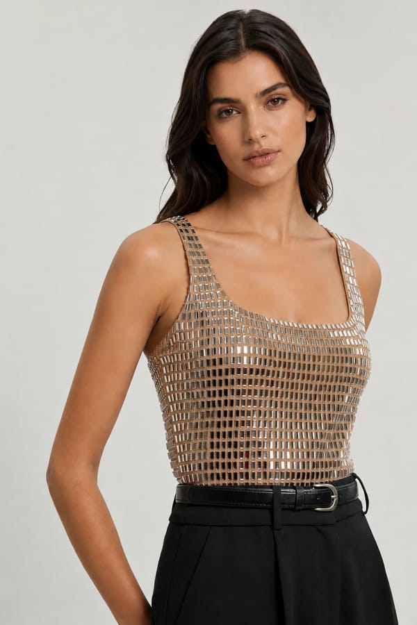 Premium Crystal Embellished Top — KAREN MILLEN