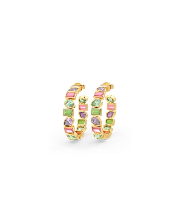 Serena Glow Full Hoop Earrings — Miss Jo