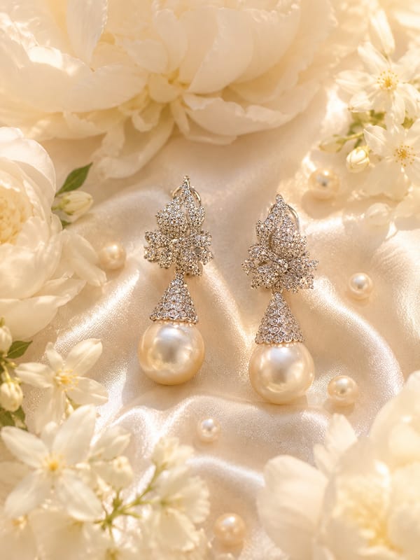 Pearl Royale Drop Earrings — SilvPop Jewels