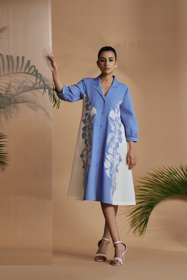 Petal Safari A-Line Dress — Origani