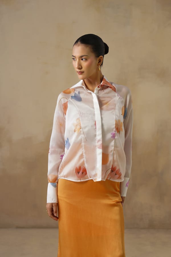 Ethereal Bloom Organza Shirt — IERA