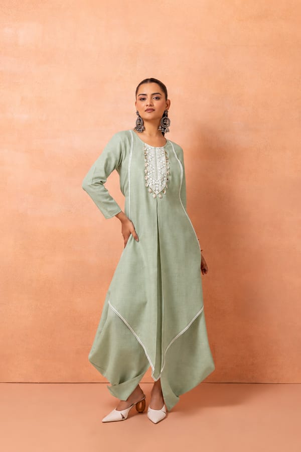 Bohemian Long Jumpsuit Drape Dress — Sew and You