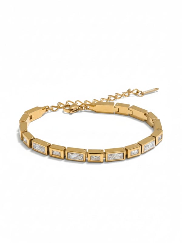 Cubic Zirconia Chain Bracelet — Cao Jewellery