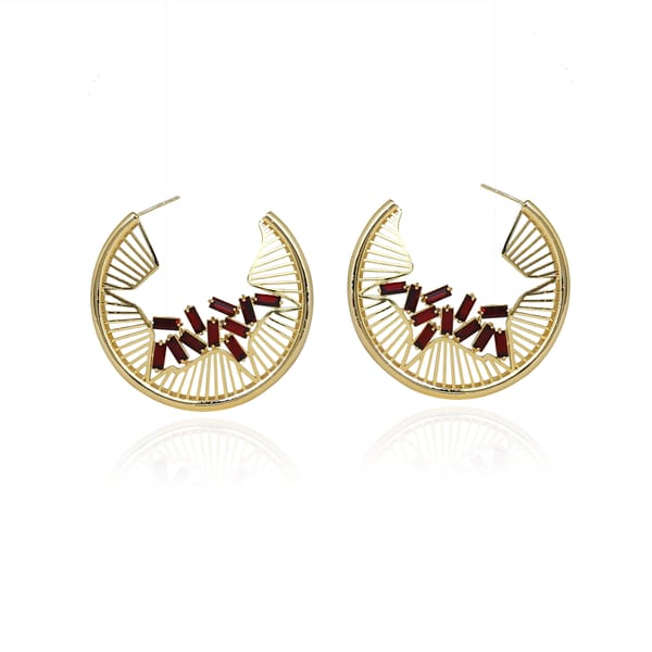 Lynn Hoop Earrings — Esme Crystals