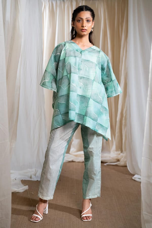 Honeycomb Kaftan Coordinate Set (Set Of 2) — Banana Labs