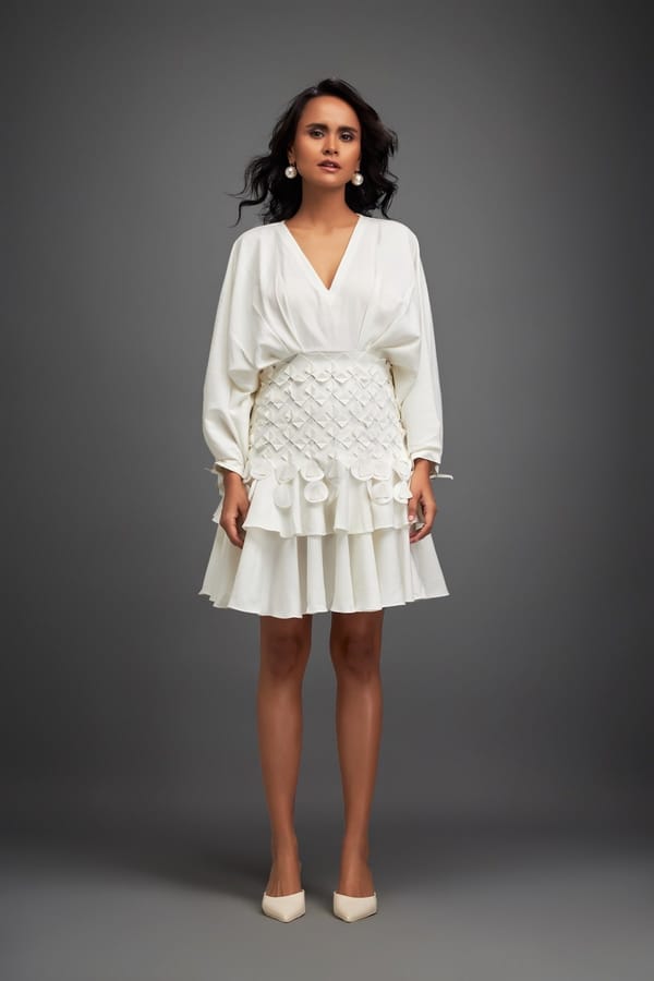 Dress with Tiered Skirt — Deepika Arora