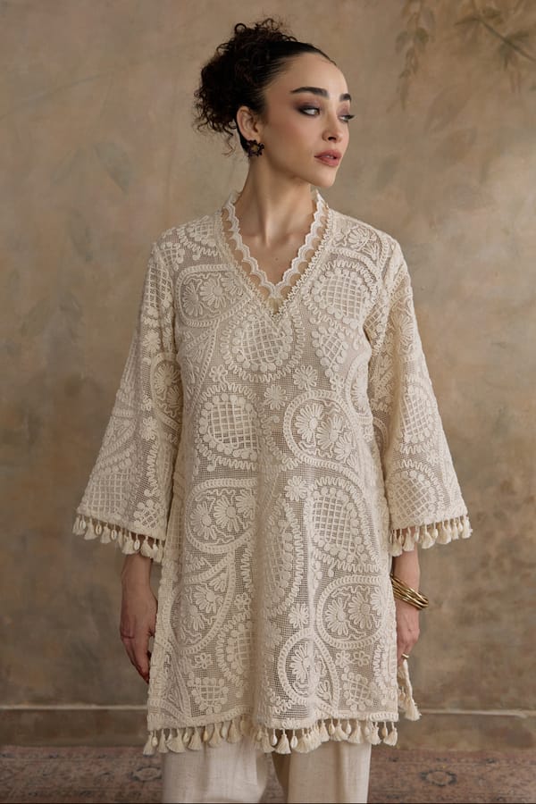 Ivory Noor Kurta — AVERIE
