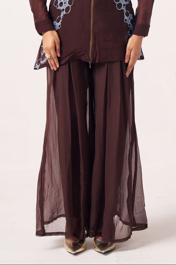 Cocoa Brown Flared Pants — Western Era