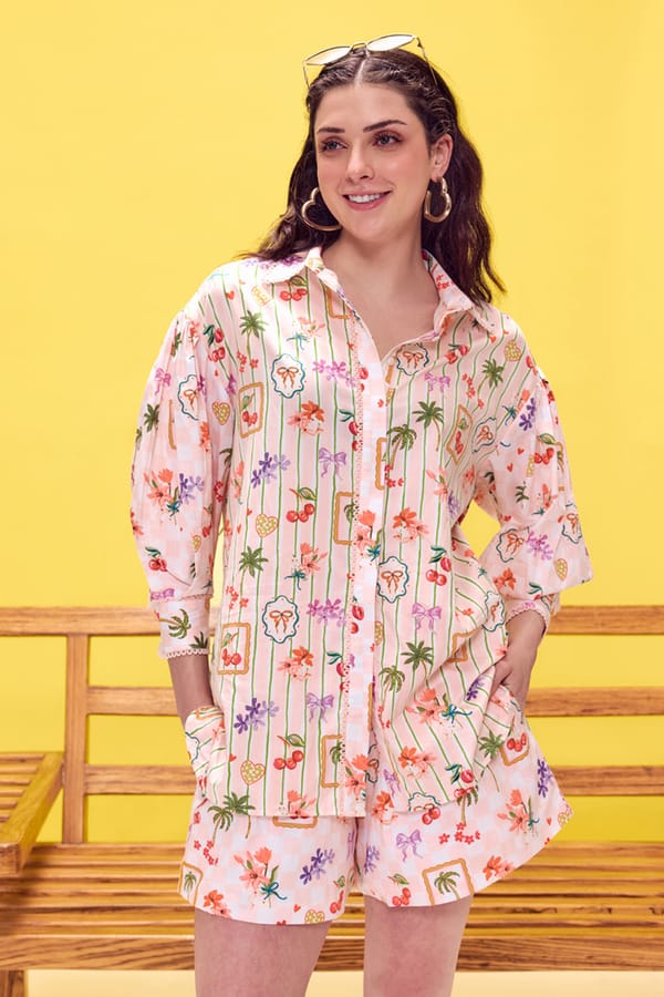 Aurea Printed Shirt — AVERIE