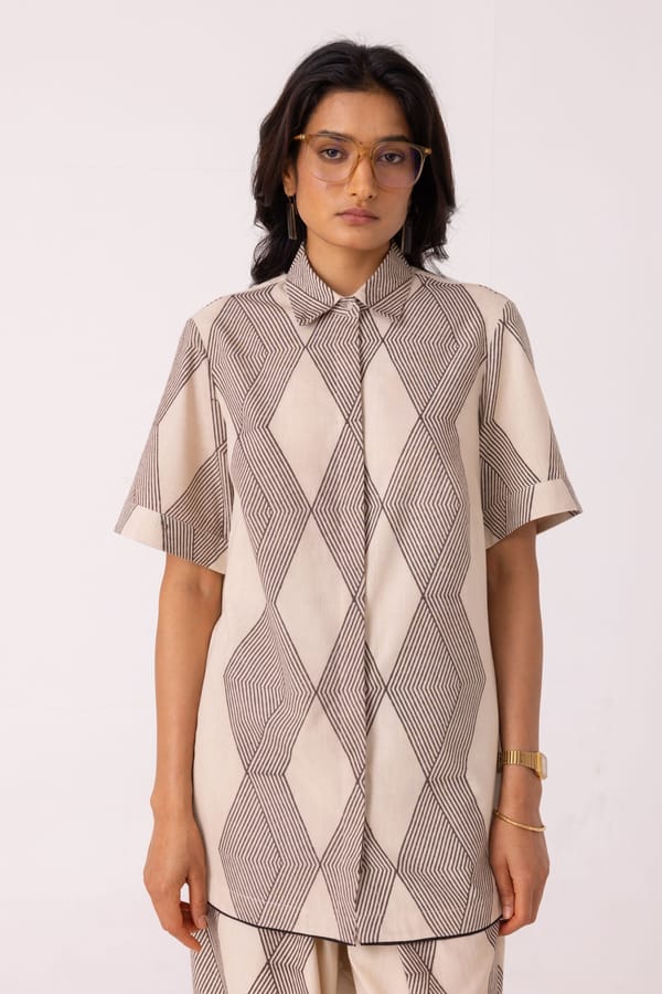 Tess Hand Printed Shirt — The Summer House