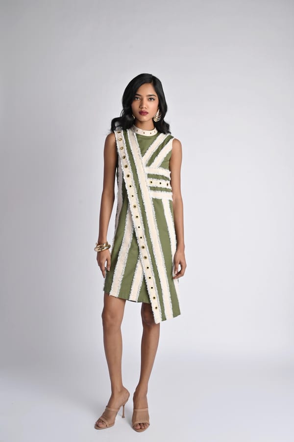 Linear Luxe Shift Dress — Veera Wear