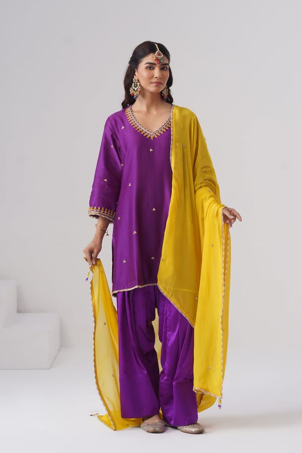 Jamun Dupatta Set — UGNA