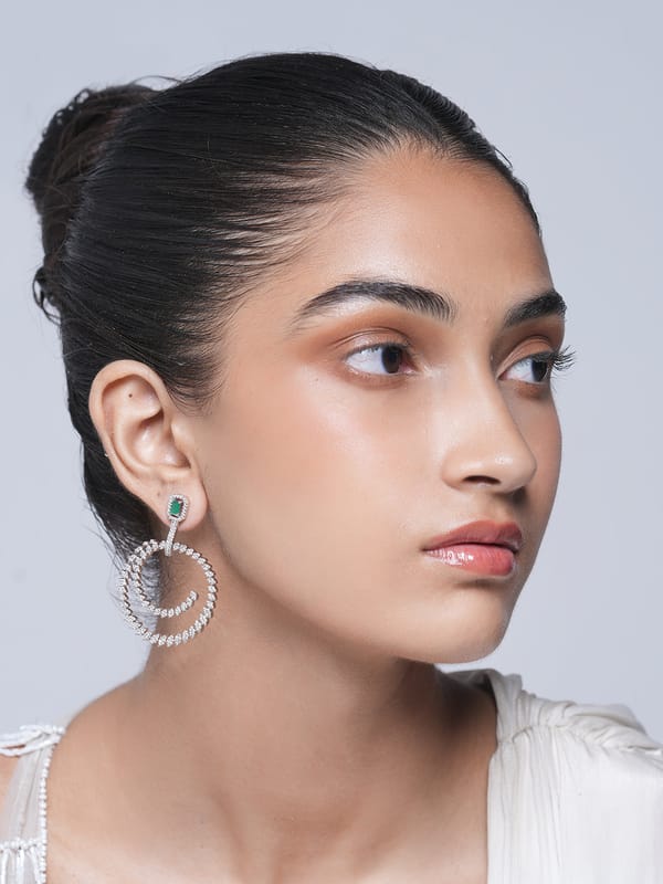 Modern AD Earrings — Cao Jewellery