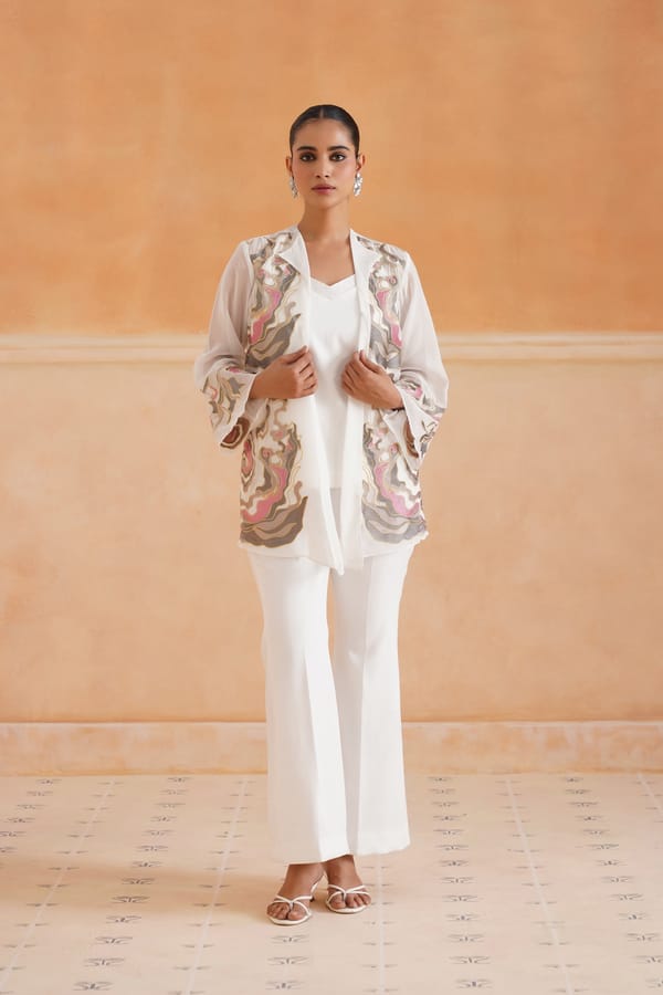 Barshn Organza Embroidered Matching Set — NEETIKA CHOPRA